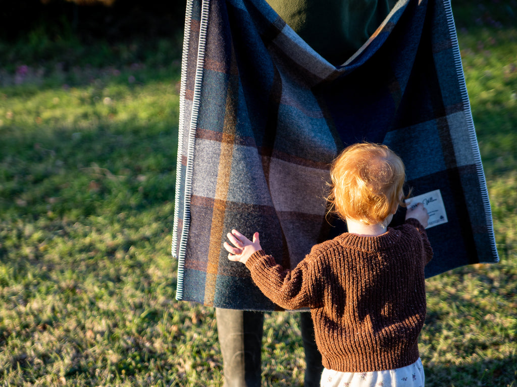 Midnight Shepherd Merino Blanket