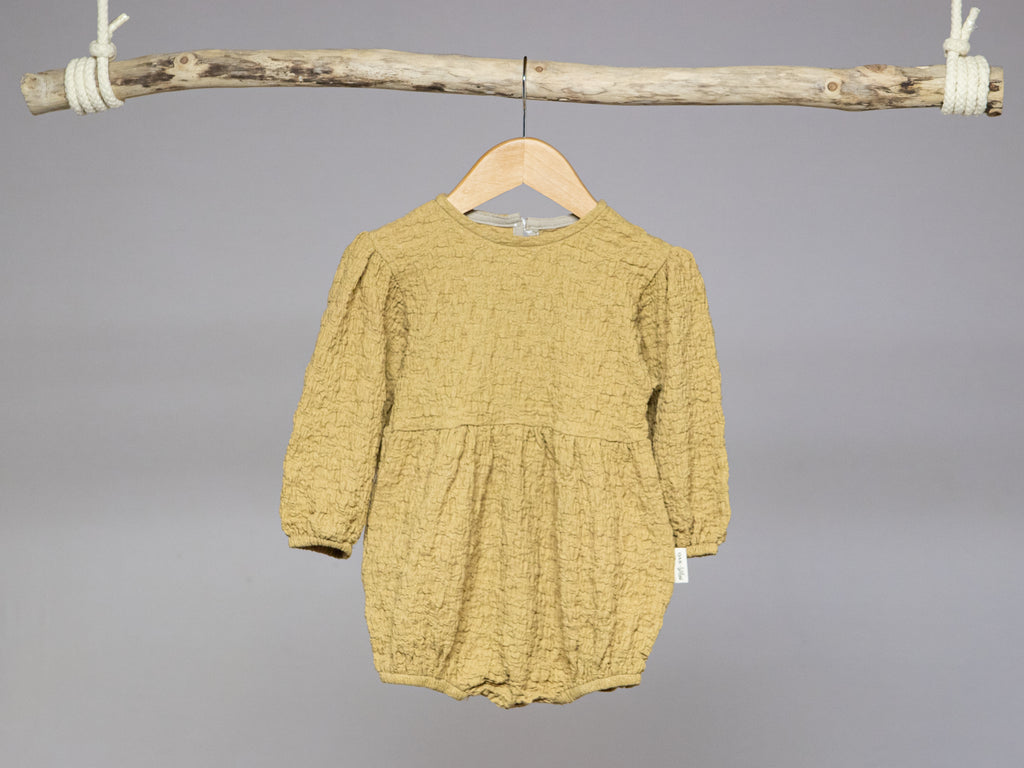 🌿Baby's Breath Romper, Earth Green