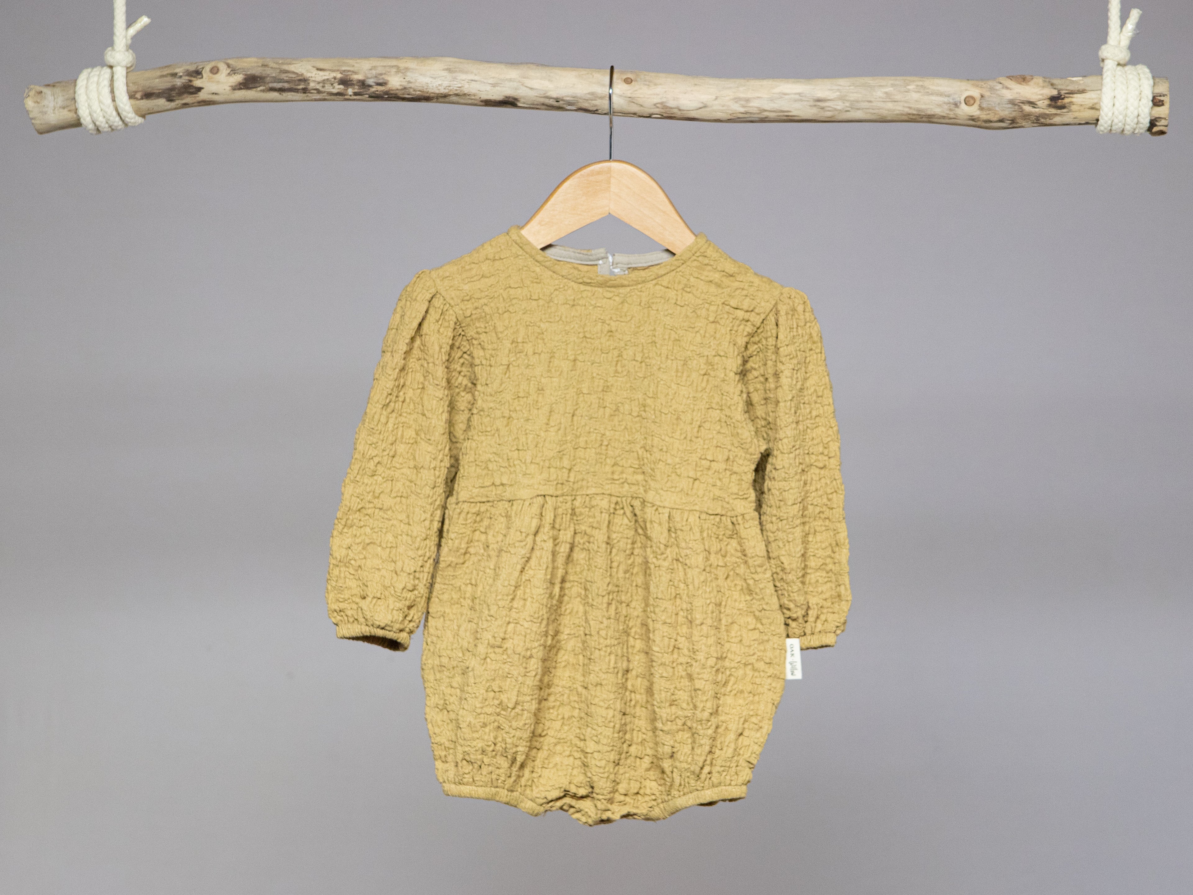 🌿Baby's Breath Romper, Earth Green