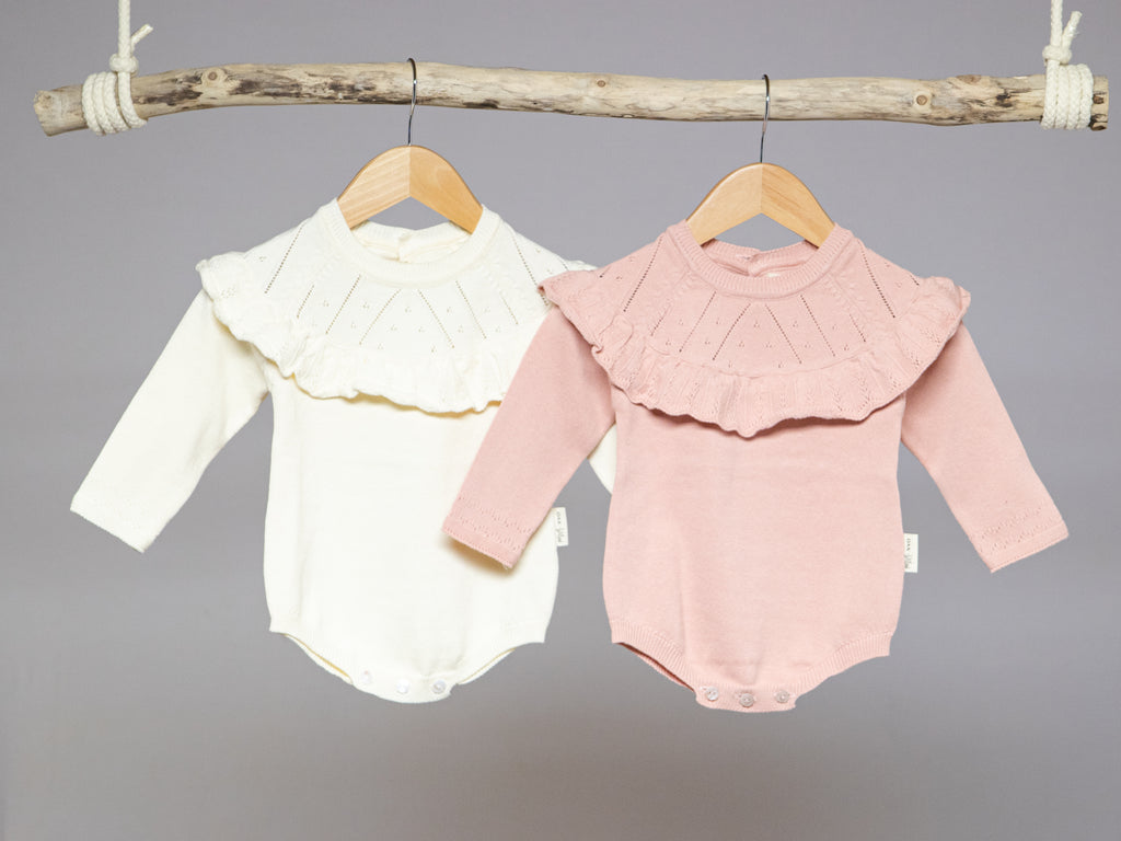 Snow Drop Romper, Rose