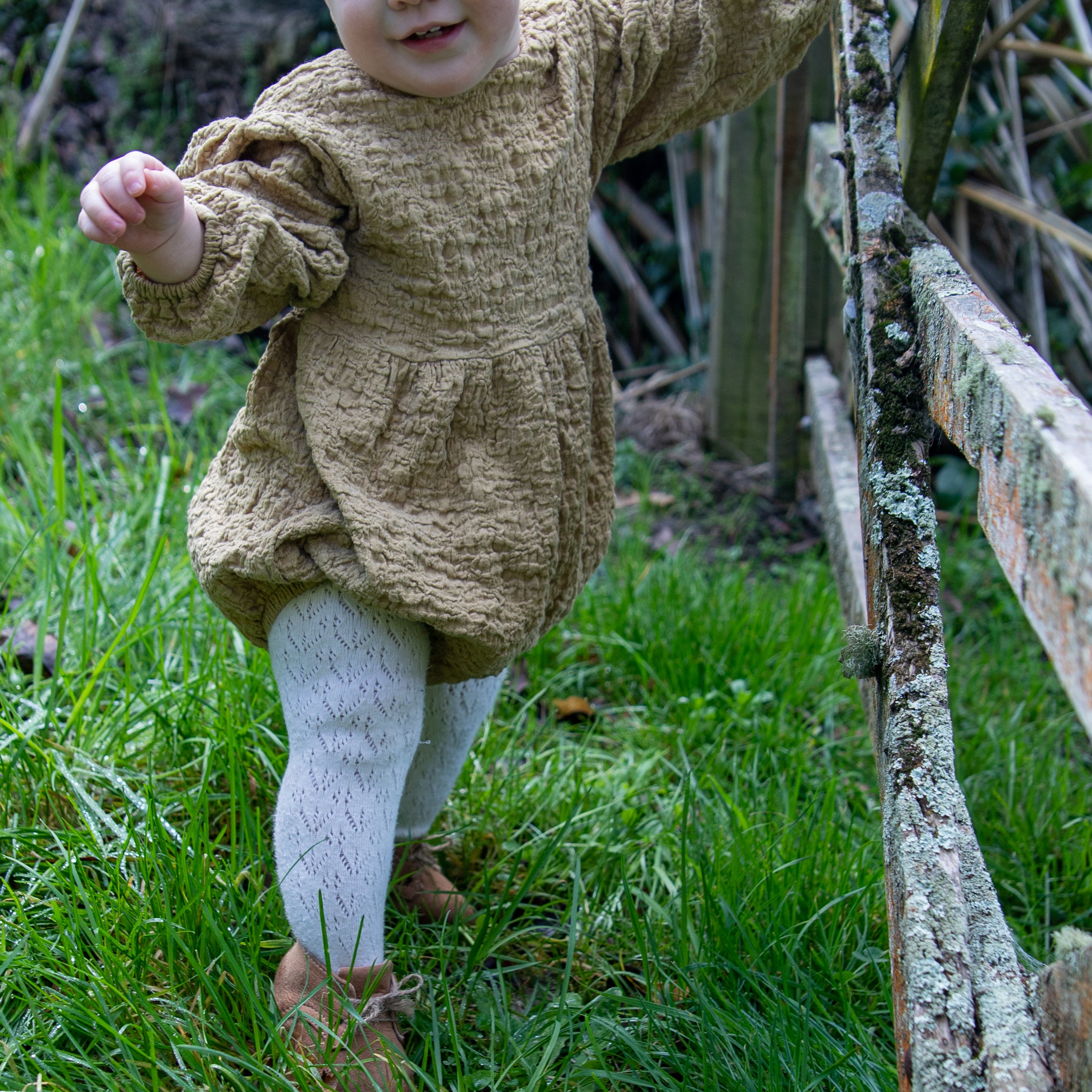 🌿Baby's Breath Romper, Earth Green