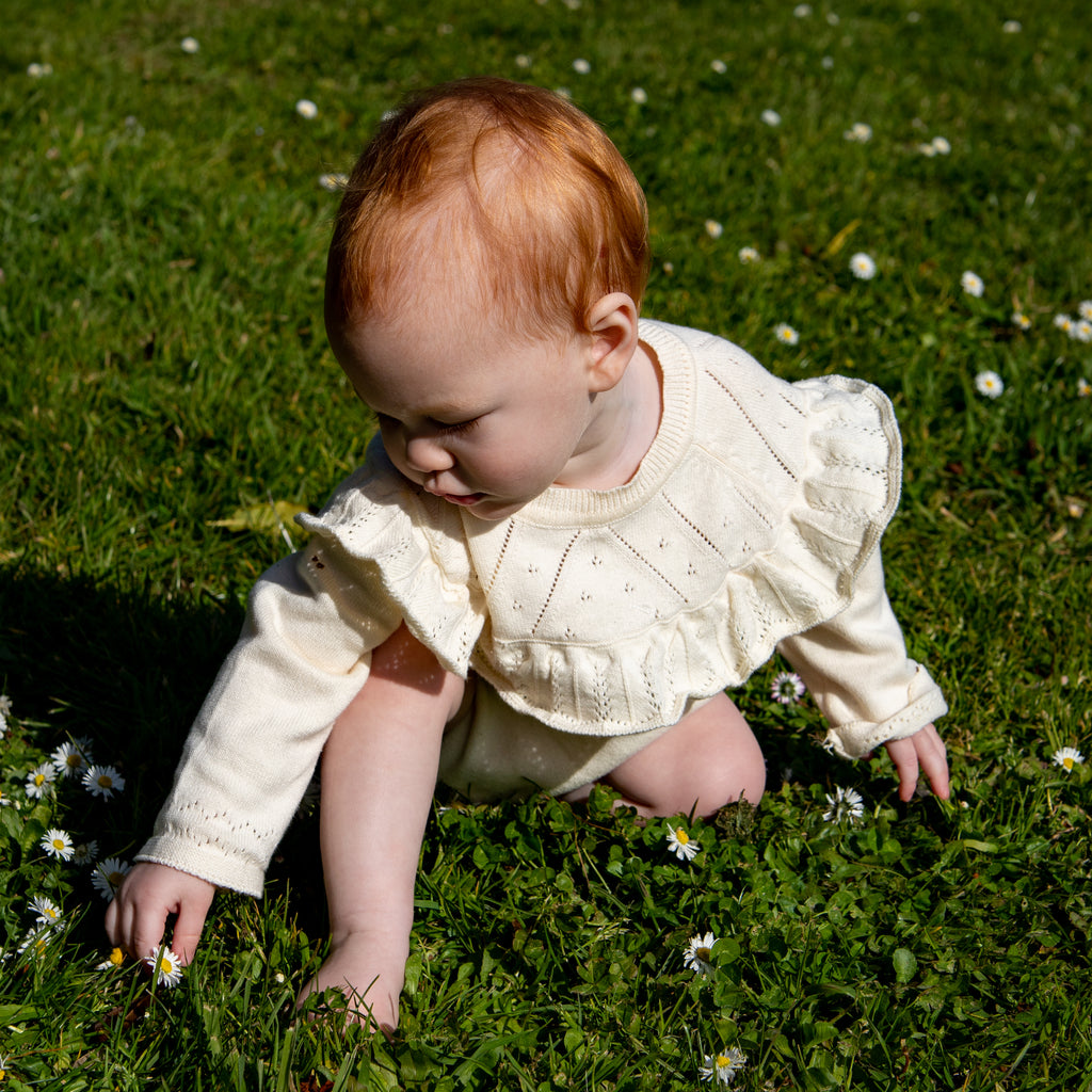 Snow Drop Romper, Snow