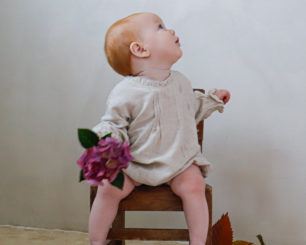 Calla Lilly Romper, Rosewood