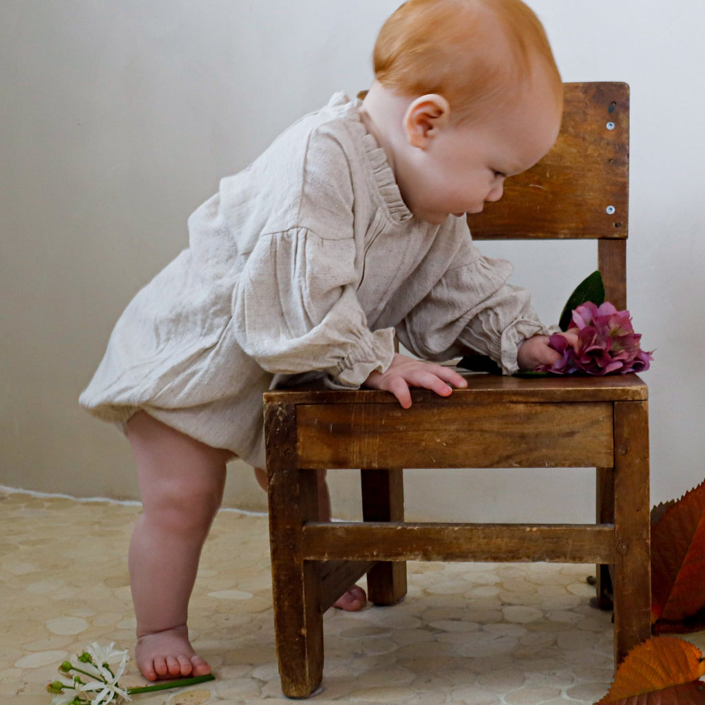 Calla Lilly Romper, Rosewood