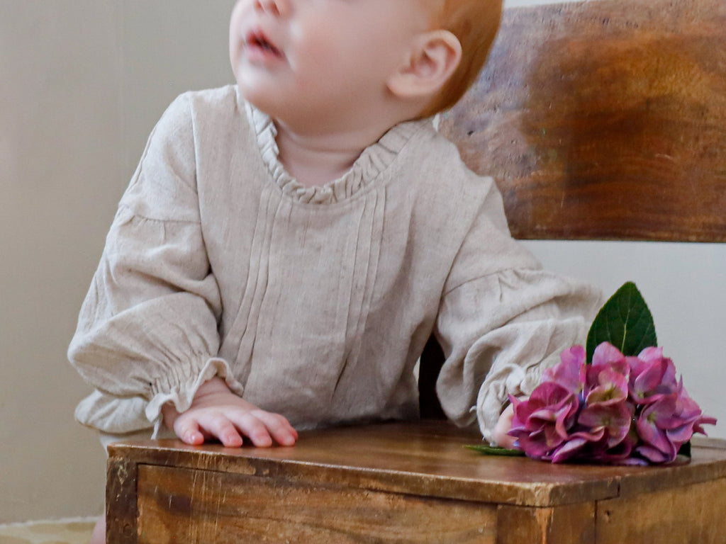 Calla Lilly Romper, Rosewood